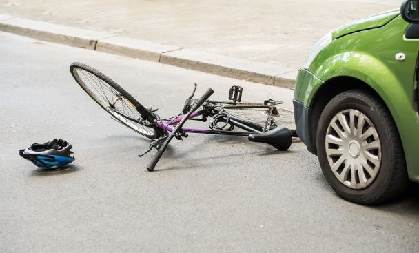 Cyclists are less visible